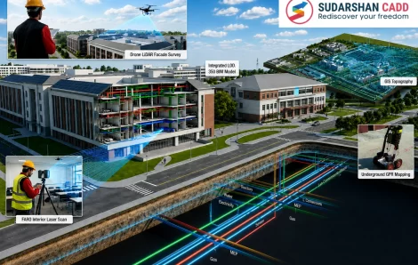 Creating a Complete Digital Twin of a 600,000 sq. meter Educational Campus Using LiDAR, Scan-to-BIM, GPR, and GIS Technologies